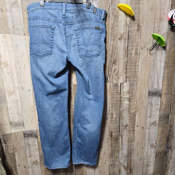 7 For All Mankind Vintage Y2K Standard Straight Leg Jeans - Picture 2 of 5